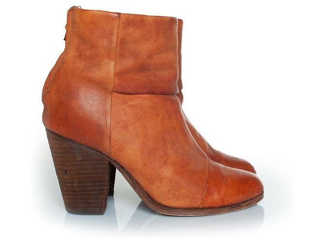 Botines de tobillo con cremallera trasera Newbury de Rag & Bone NY Castaño - vista 4