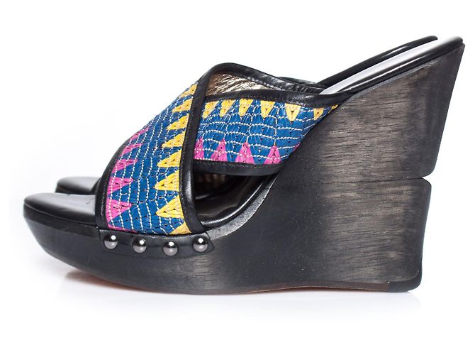Wedge etnici di piattaforma Diane von Furstenberg. Multicolore - vista 2