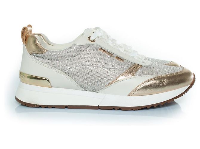 Sneakers Allie Stride di Michael Kors D'oro Metallico - vista 4