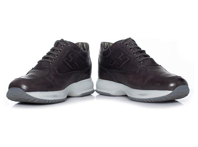 Sneakers Hogan Interactive H Forata Grigio - vista 3
