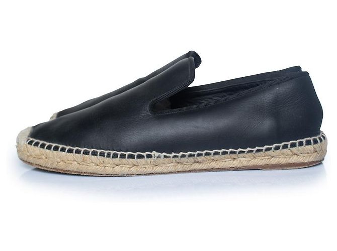 Céline Espadrillas in pelle Celine Nero - vista 2