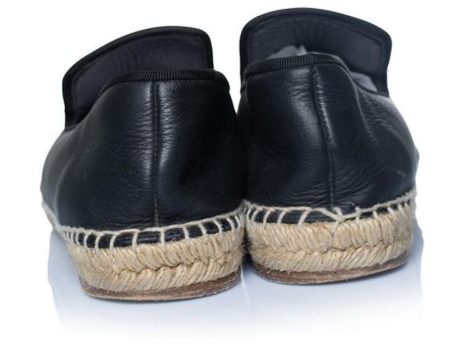 Céline Espadrillas in pelle Celine Nero - vista 3