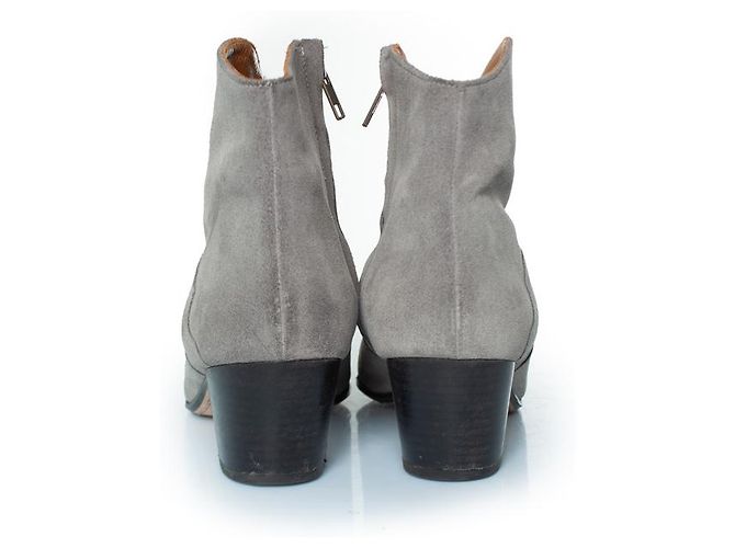 Botas western de ante Isabel Marant en gris - vista 6