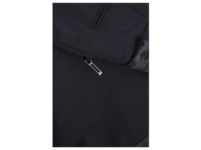 Christian Dior Schwarze Dior-Hose mit Satinpaspel. - Ansicht 5