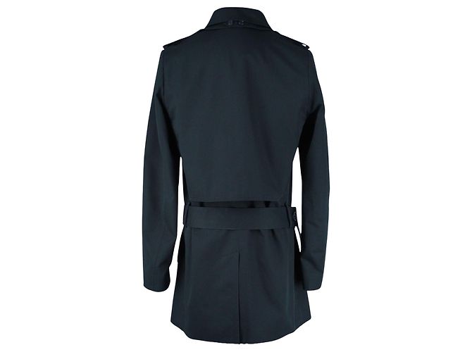 Schwarzer Dior-Trenchcoat mit abnehmbarem Gürtel - Ansicht 3