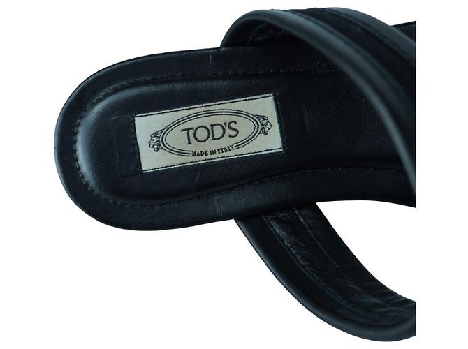 Sandali Cuoio Legg Neri di Tod's Nero - vista 6