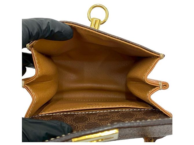 Céline Celine Macadam 2-Wege-Handtasche Braun - Ansicht 10