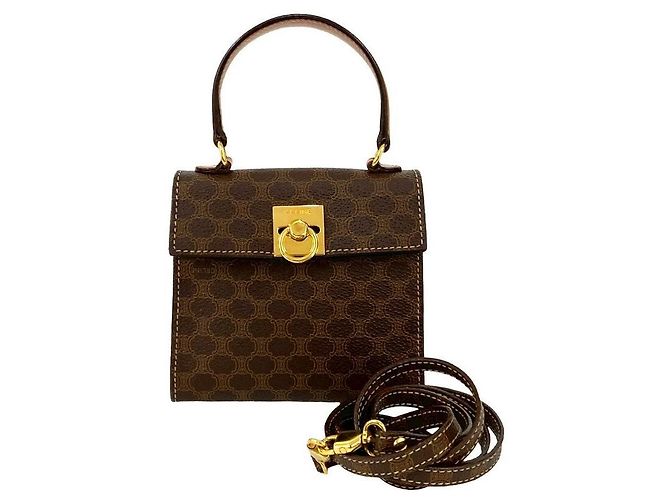 Céline Celine Macadam 2-Wege-Handtasche Braun - Ansicht 2