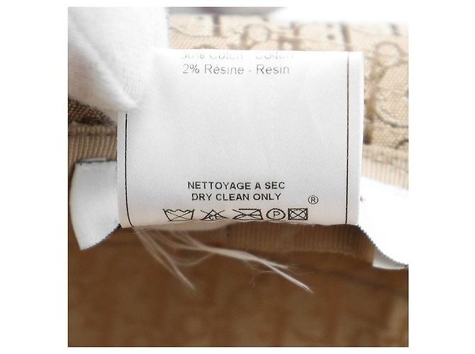 Cappello in misto cotone Oblique Trotter Christian Dior Marrone - vista 10