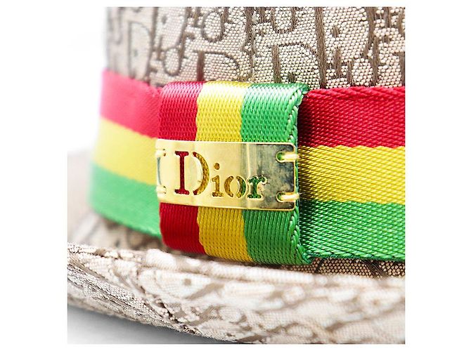 Cappello in misto cotone Oblique Trotter Christian Dior Marrone - vista 3