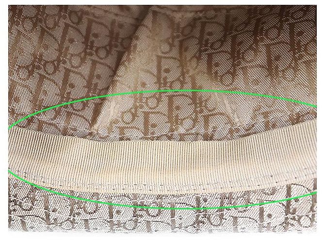 Cappello in misto cotone Oblique Trotter Christian Dior Marrone - vista 7