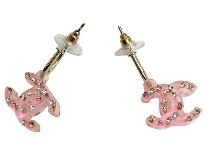 Timeless Pendientes Chanel Coco Mark Rosa - vista 3