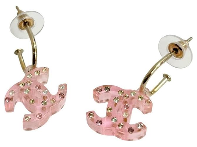 Timeless Pendientes Chanel Coco Mark Rosa - vista 4