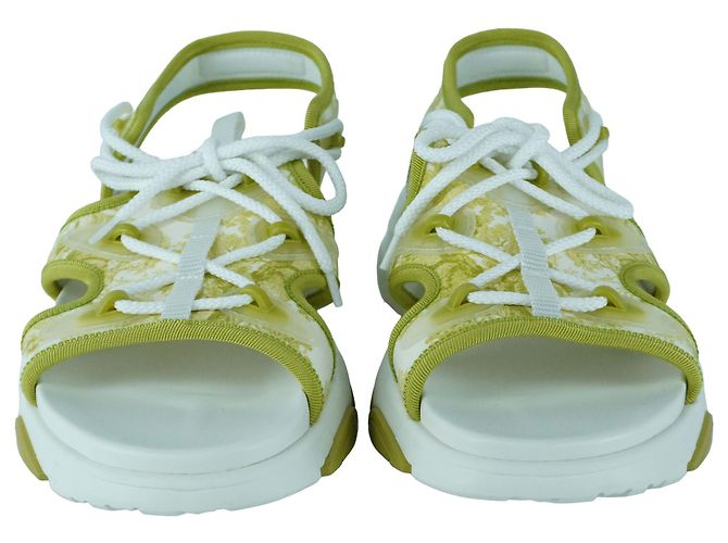 Sandali D-Connect Verde Chiaro Christian Dior Multicolore - vista 2