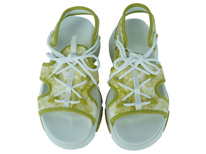 Sandali D-Connect Verde Chiaro Christian Dior Multicolore - vista 3