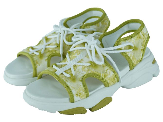 Sandali D-Connect Verde Chiaro Christian Dior Multicolore - vista 4