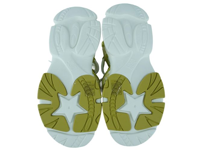 Sandali D-Connect Verde Chiaro Christian Dior Multicolore - vista 7
