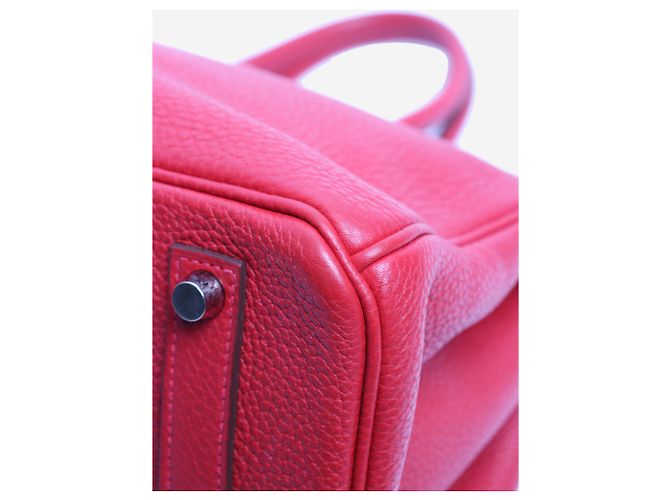 Hermès Borsa Birkin 35 rossa 2012 in pelle Clemence Rosso - vista 4