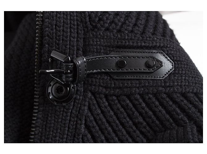 Casaco preto de malha Burberry - vista 5