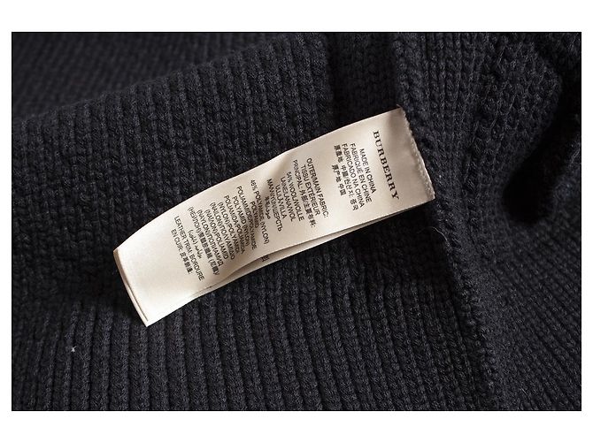 Casaco preto de malha Burberry - vista 6