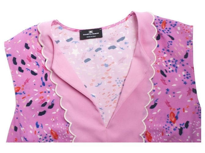 Top rosa con estampado Elisabetta Franchi. - vista 5