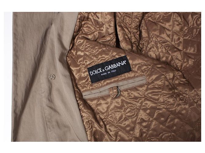 Beiger Trenchcoat von Dolce & Gabbana. Braun - Ansicht 6