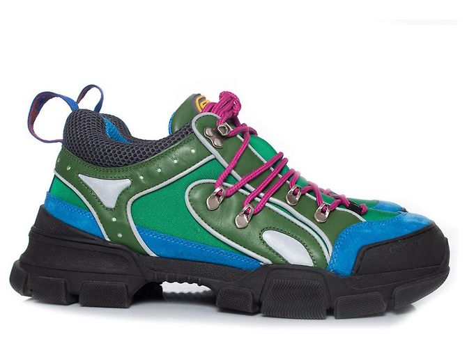 Sneakers Gucci Trek in verde Multicolore - vista 4