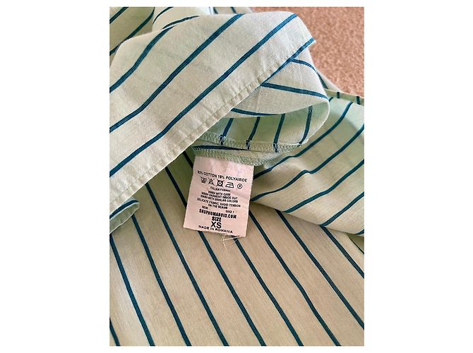 Humanoid türkis gestreifter Oberteil oder Tunika Gr. XS Grün Hellgrün - Ansicht 7