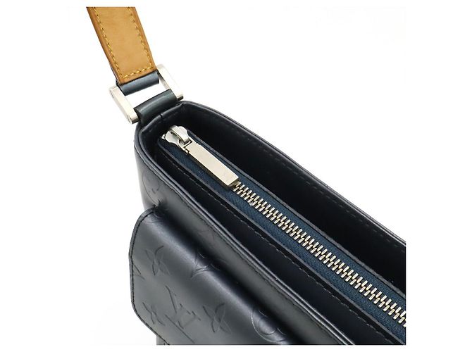 Louis Vuitton Monogram Mat Alston Schultertasche Blau - Ansicht 5