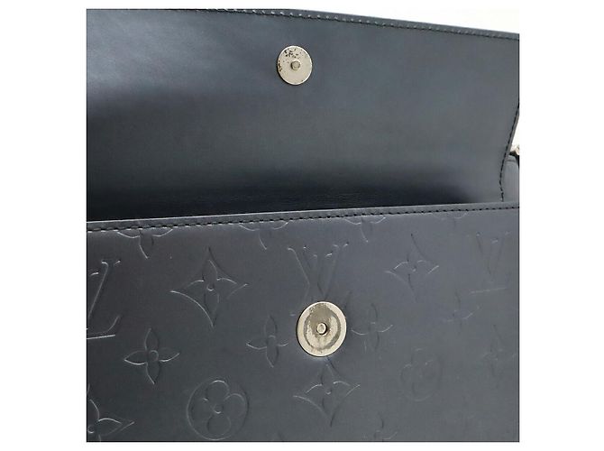 Louis Vuitton Monogram Mat Alston Schultertasche Blau - Ansicht 9