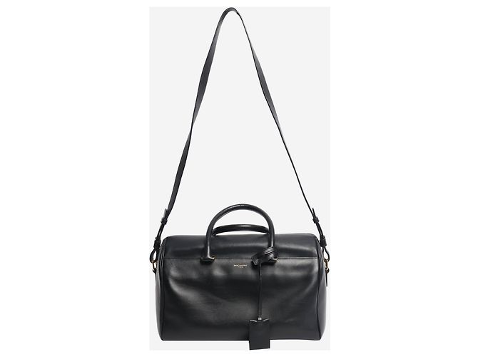 Duffle Saint Laurent Sac en cuir noir à deux poignées - vue 2