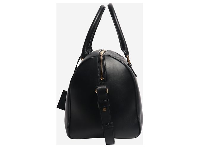 Duffle Saint Laurent Sac en cuir noir à deux poignées - vue 4