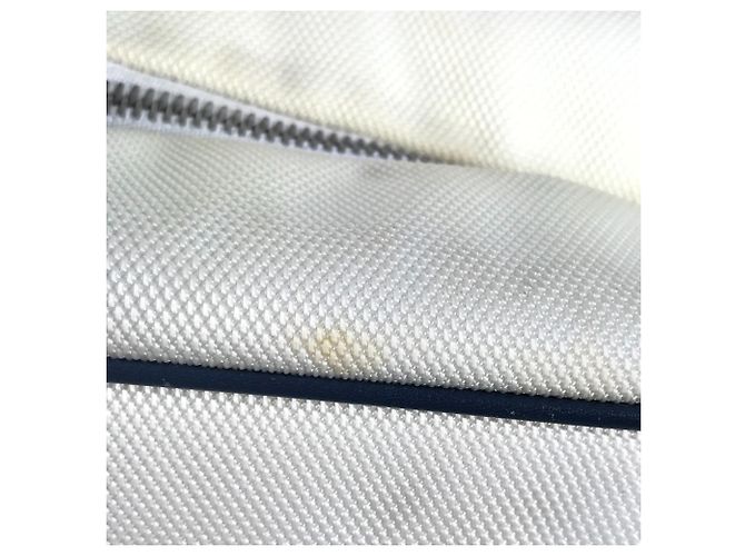 Borsa a spalla Chanel Airline CC Logo Coco Mark Bianco Blu - vista 11