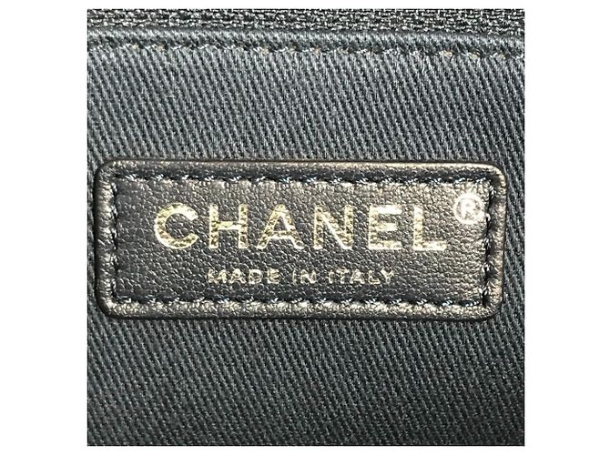 Borsa a spalla Chanel Airline CC Logo Coco Mark Bianco Blu - vista 13