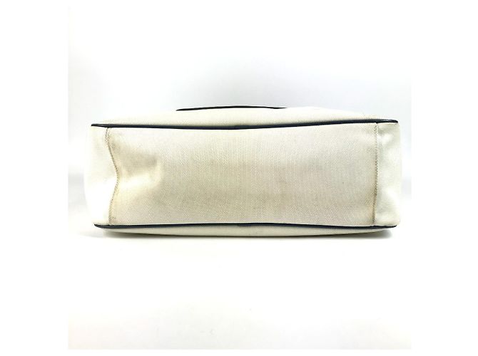 Borsa a spalla Chanel Airline CC Logo Coco Mark Bianco Blu - vista 5