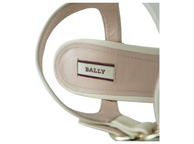 Sandali a blocco Bally Ivory Celeste Bianco Crudo - vista 6