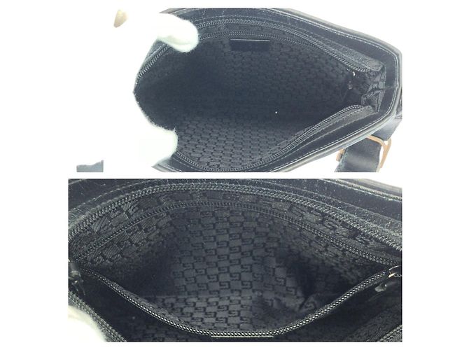 Borsa a Spalla Pochette in Tela/Pelle Gucci Nero - vista 9