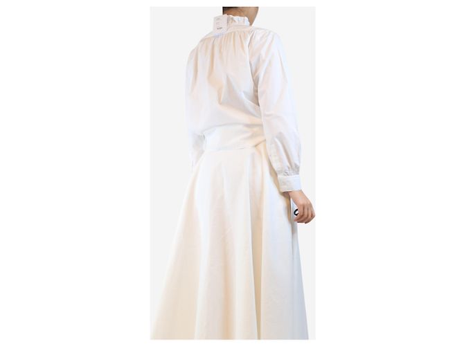 Aime Camicia bianca con volant - taglia UK 12 Bianco - vista 2