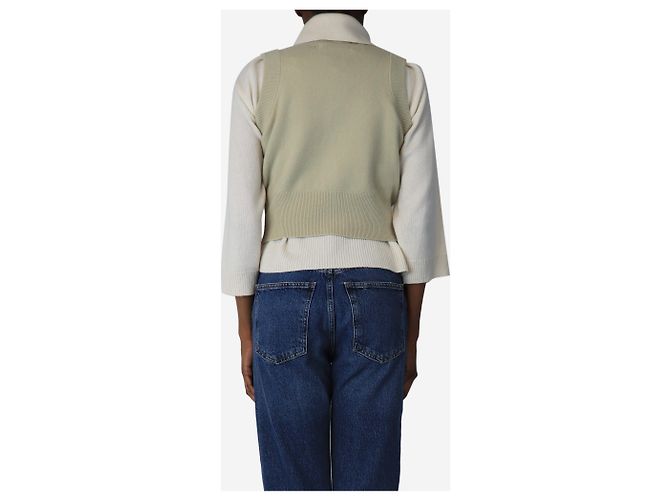 Autre Marque Cardigan sans manches neutre - taille S - vue 2