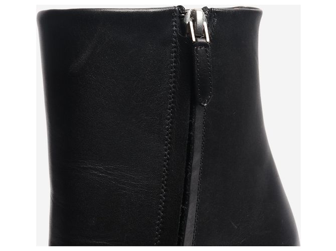 Givenchy Black leather boots with chain front - size EU 36 (UK 3) - view 5