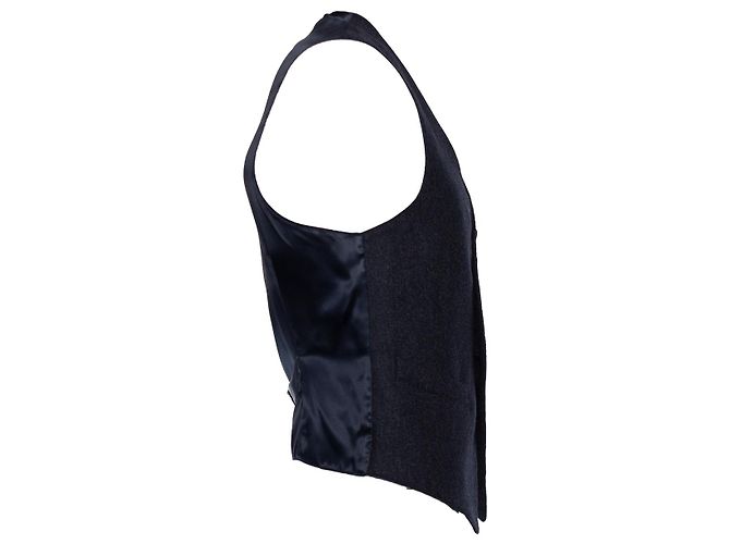 Wollweste von Emporio Armani in Grau. - Ansicht 3