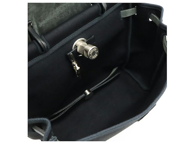 Borsa 2 in 1 Herbag Toile Officier di Hermès Nero - vista 8