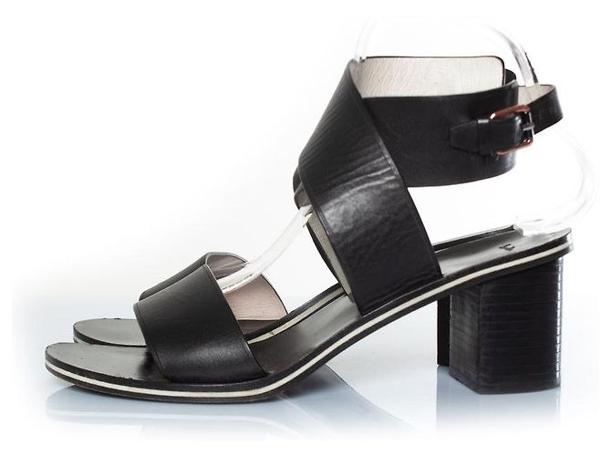 Sandale croisée en cuir Paul Smith Noir - vue 2