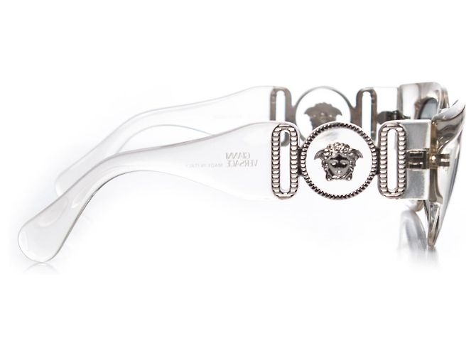 Gafas de sol de gran tamaño transparentes Gianni Versace. Blanco - vista 4