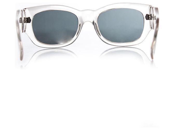 Gafas de sol de gran tamaño transparentes Gianni Versace. Blanco - vista 5