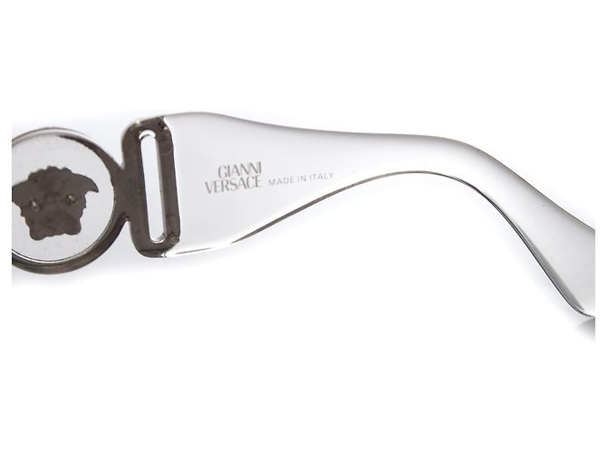 Gafas de sol de gran tamaño transparentes Gianni Versace. Blanco - vista 6