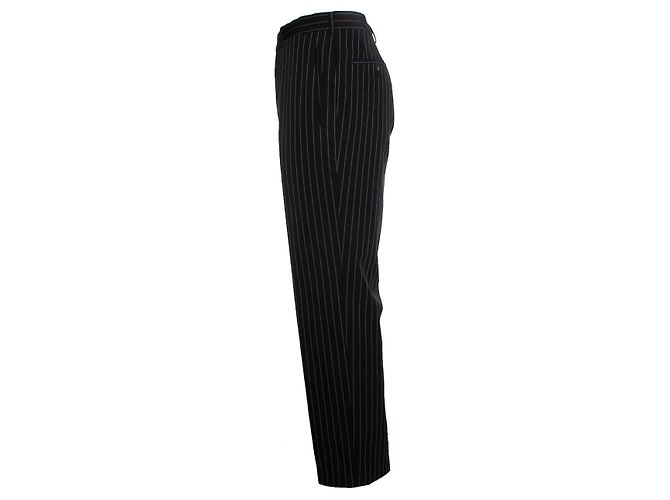 Pantaloni neri a righe di Prada. Nero - vista 3