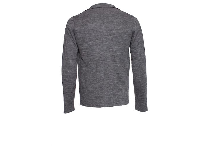 Cardigan en alpaga gris Lanvin - vue 2