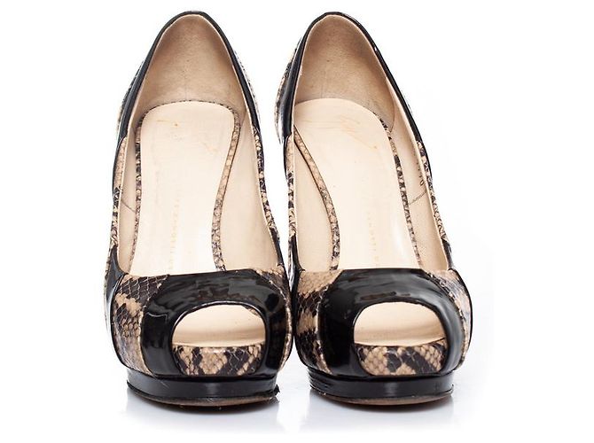 Décolleté a piattaforma peep-toe Giuseppe Zanotti Nero - vista 4