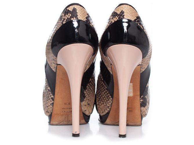 Décolleté a piattaforma peep-toe Giuseppe Zanotti Nero - vista 6
